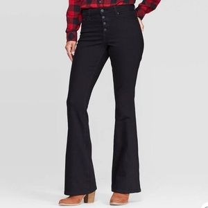 NWT Size 10 target high rise black flare jeans